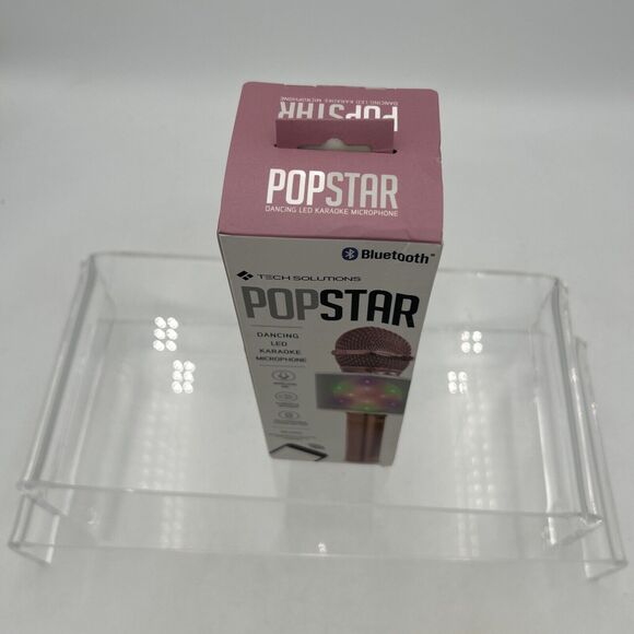 Karaoke Studio Bluetooth Microphone Pink Tech Solutions Dancing LED Speaker - Picture 3 of 12